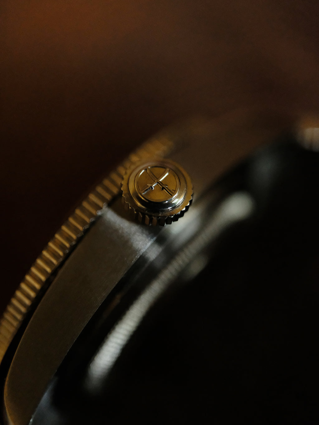 DAGGER A.X.E. Brown Dial watch showing NH34 GMT hand and dual time zone function