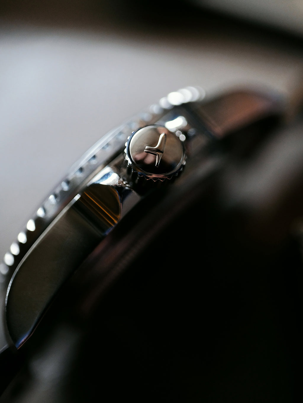DAGGER A.X.E. MK1 vintage dive watch detail shot showing JIKE brand craftsmanship