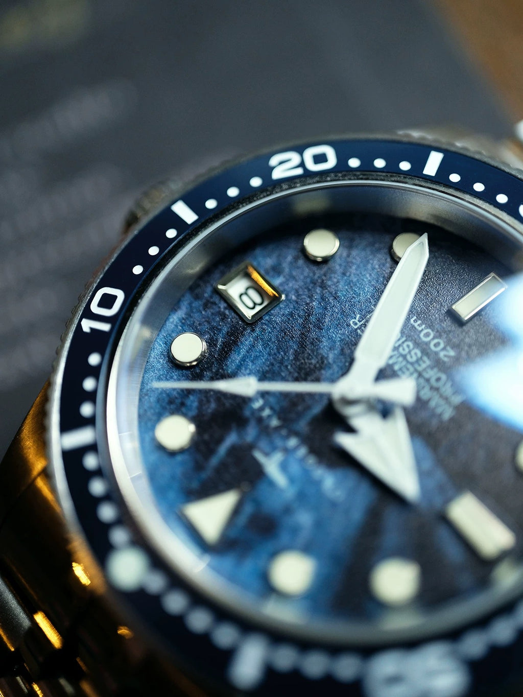 DAGGER AXE Marine Master blue mother of pearl dial