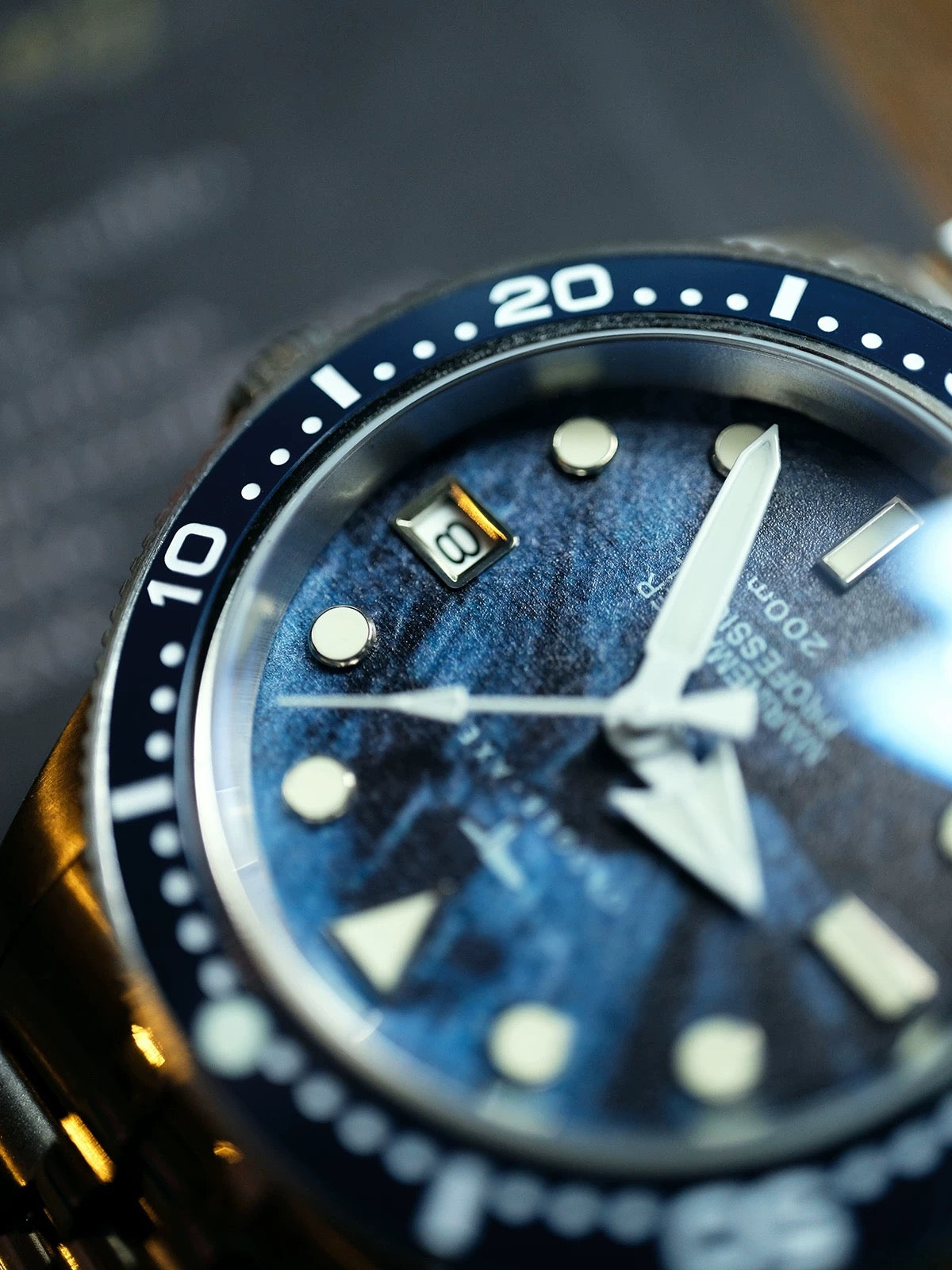 DAGGER AXE Marine Master blue mother of pearl dial